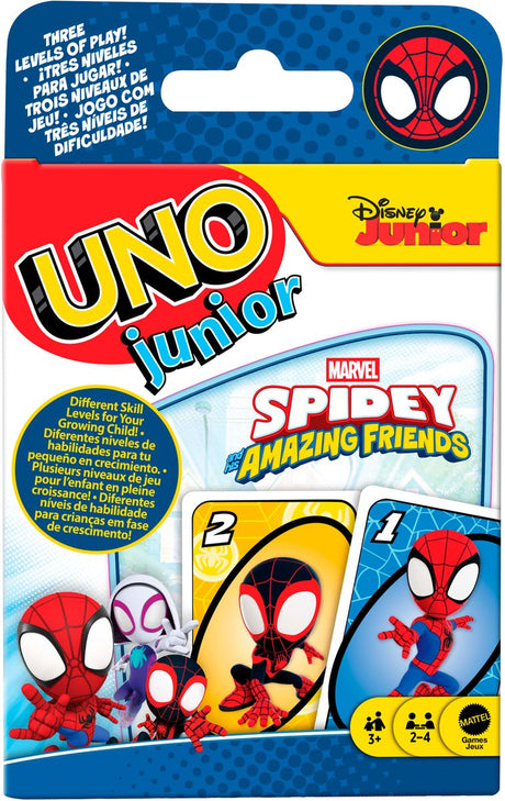 Mattel spil uno junior spidey venner