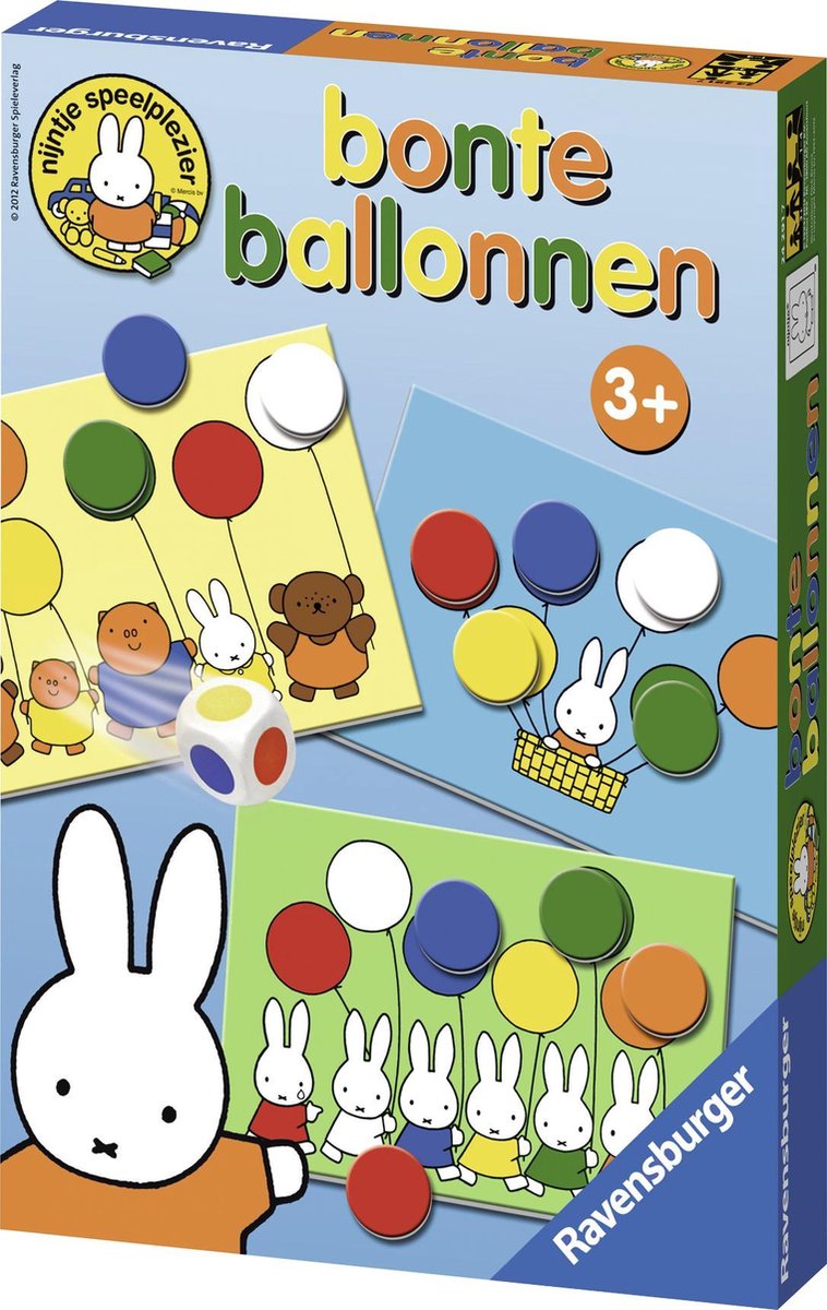 Ravensburger Miffy farverige balloner - læringsspil