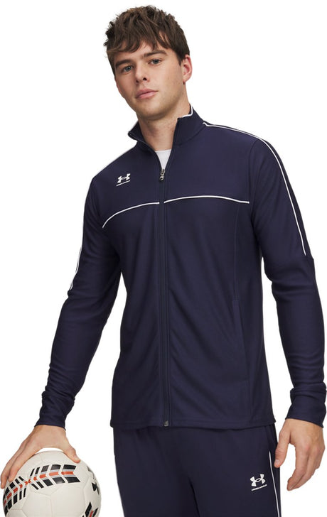 Under armour m challenger træningsjakke-blå herresportsvest - midnight navy - hvid