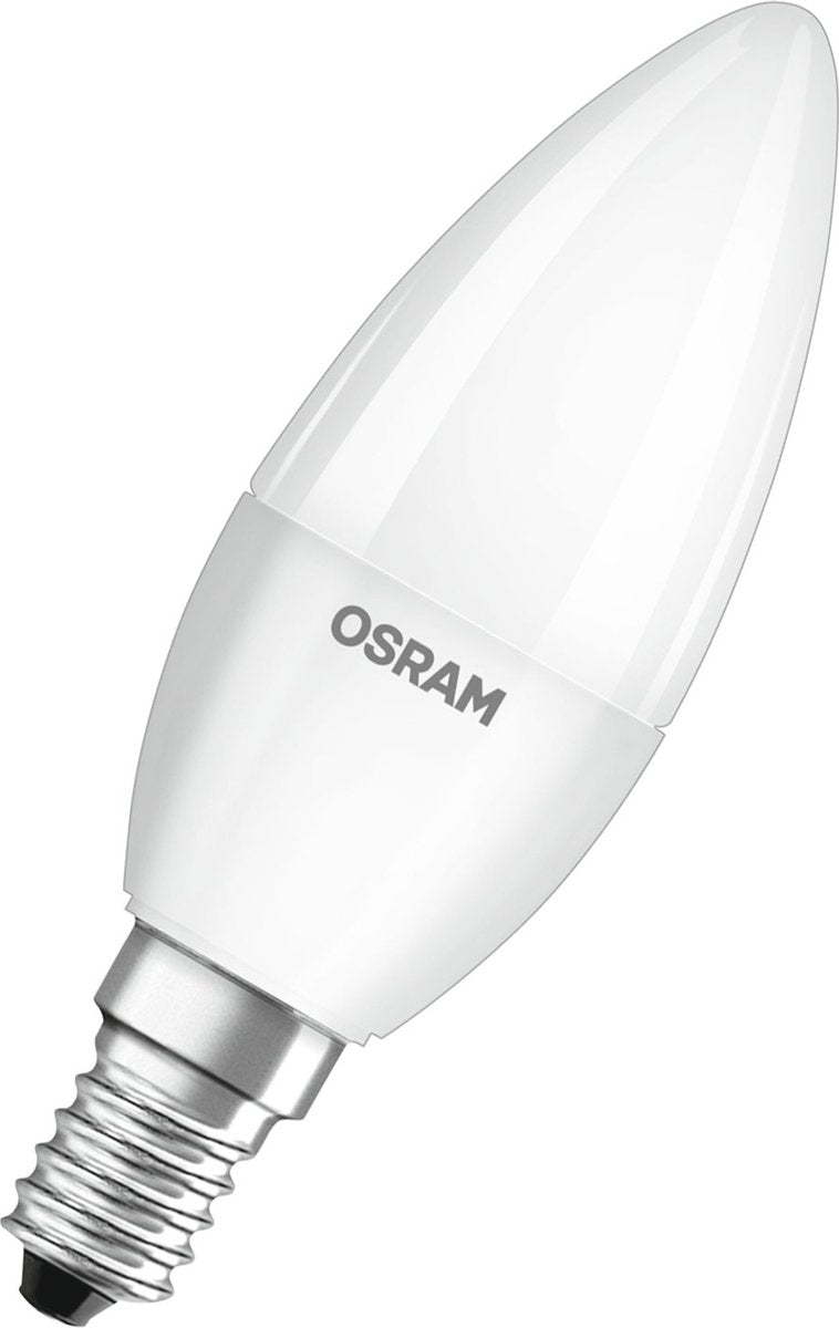 Osram LED lampe - stearinlys - E14 - mat - 4,9W - 470 lumen - varm hvid - ikke dæmpbar - 5 stk.