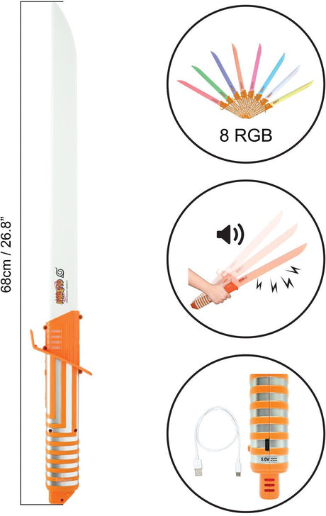 Lexibook naruto led lasersværd med lydeffekter