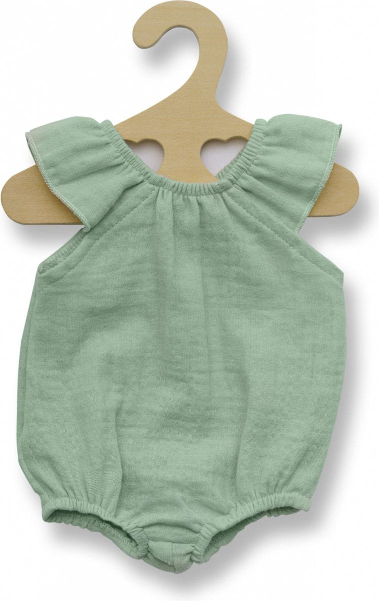 Heless dukkebody mintgrøn med flæser, 28-35 cm
