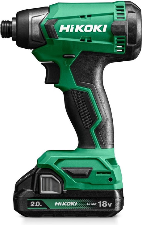 Hikoki wh18dawcz | akku slagskruetrækker | 18 v | 140nm | 1 4 | 2 x 2,0 ah batteri + oplader | i plastkasse wh18dawcz