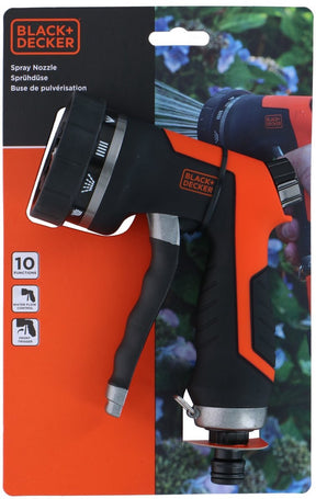 Black+decker sproeikop - 10 standen - universeel - zwart oranje