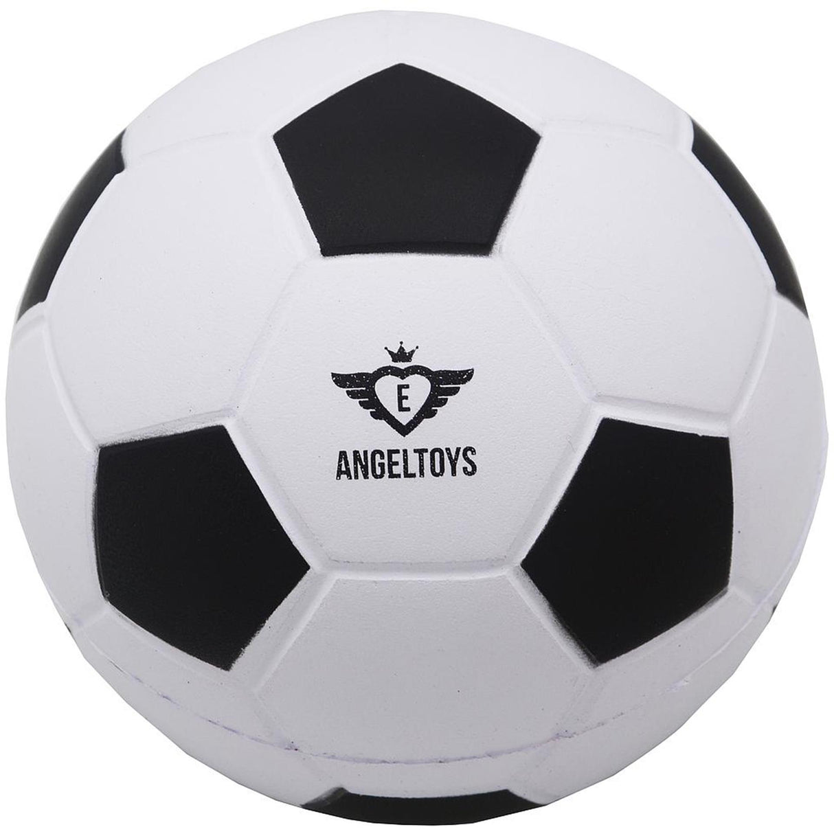Engelhart blødt skum fodbold ã˜12,5 cm sort og hvid