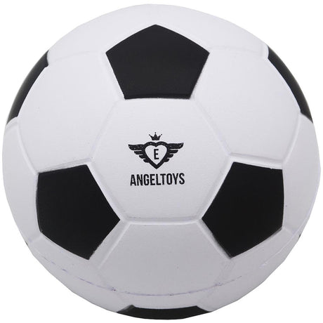 Engelhart blødt skum fodbold ã˜12,5 cm sort og hvid