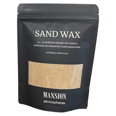 Mansion atmosphere sand wax bruin 200g ziplock zak met 10 lonten