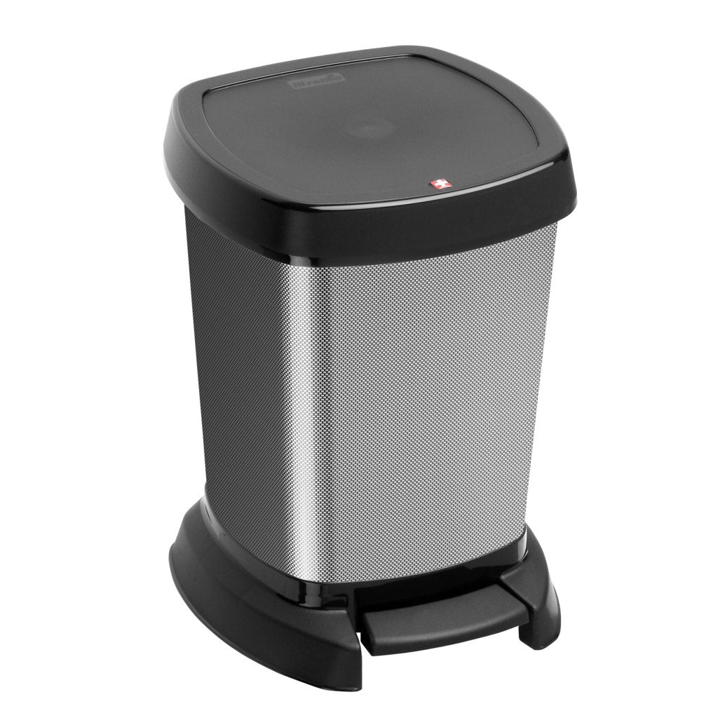 Rotho paso pedalspand 6l carbon metallic