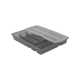 Rotho basic bestikbakke 6 rum variabel antracit
