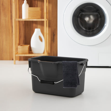 Rotho basic rektangulær spand 12l antracit