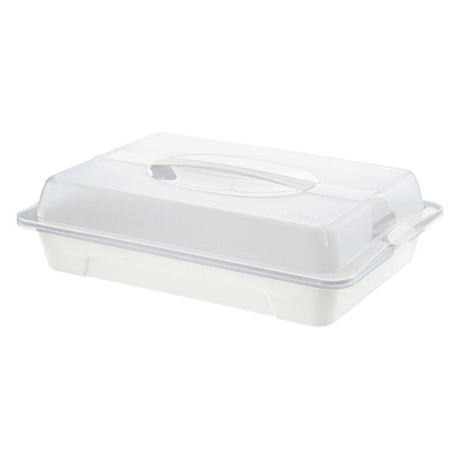 Rotho fresh party butler serveringsbakke 43,5x11x29,5 cm hvid gennemsigtig