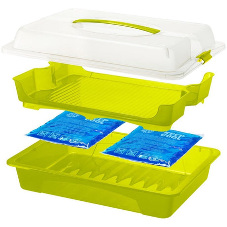 Rotho fresh party butler serveringsbakke 43,5x11x29,5 cm hvid gennemsigtig