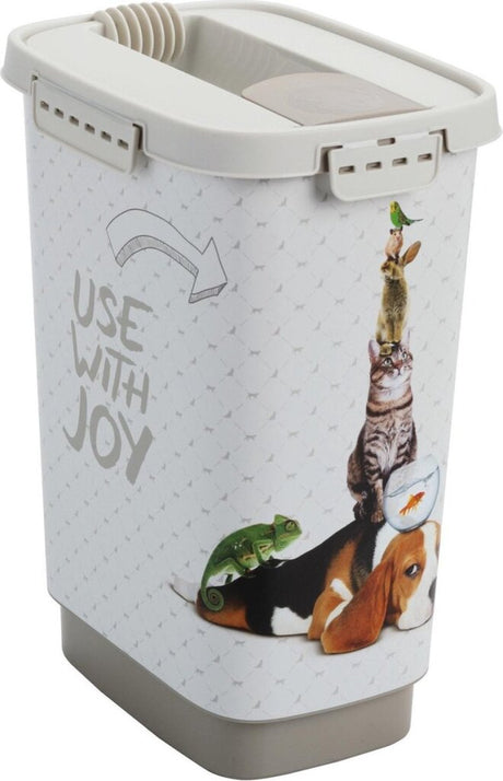 Rotho flo dyrefoderbeholder 4,1 l cappuccino sabbia sand