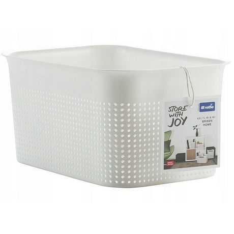 Rotho brisen opbevaringskurv 26,2x18x13 cm 4,5l hvid