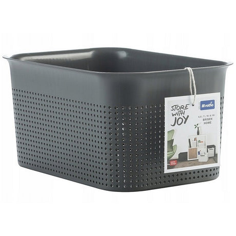 Rotho brisen opbevaringskurv 26,2x18x13 cm 4,5l antracit