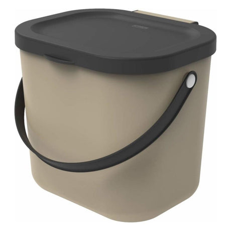 Rotho albula bioaffaldsspand 23,5x20x20,8 cm 6l cappuccino