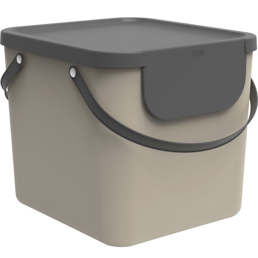 Rotho affaldsbeholder albula - 40 ltr - 38,8 x 35,5 x 33,9 cm - plastik - cappuccino