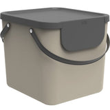 Rotho affaldsbeholder albula - 40 ltr - 38,8 x 35,5 x 33,9 cm - plastik - cappuccino