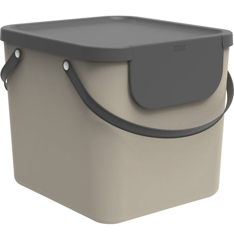 Rotho albula affaldsudskiller 38,8x35,5x33,9 cm 40l cappuccino