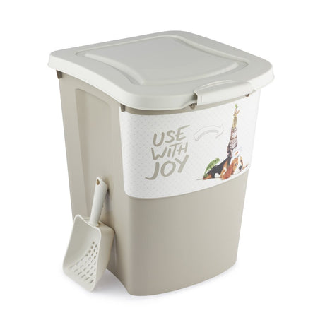 Rotho archie dyrefoderbeholder 38l cappuccino
