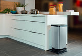 Rotho paso pedalspand 40l sølv metallic