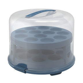 Rotho fresh cake box xl med bakker - BPA fri - med låsbare clips - også velegnet til cupcakes, nem at bære takket være håndtaget