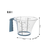 Rotho loft målebæger 0,6l horisont blå hvid