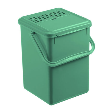 Rotho biokompostspand - organisk affaldsspand 8l - BPA fri - inklusive kulfilter - grøn.