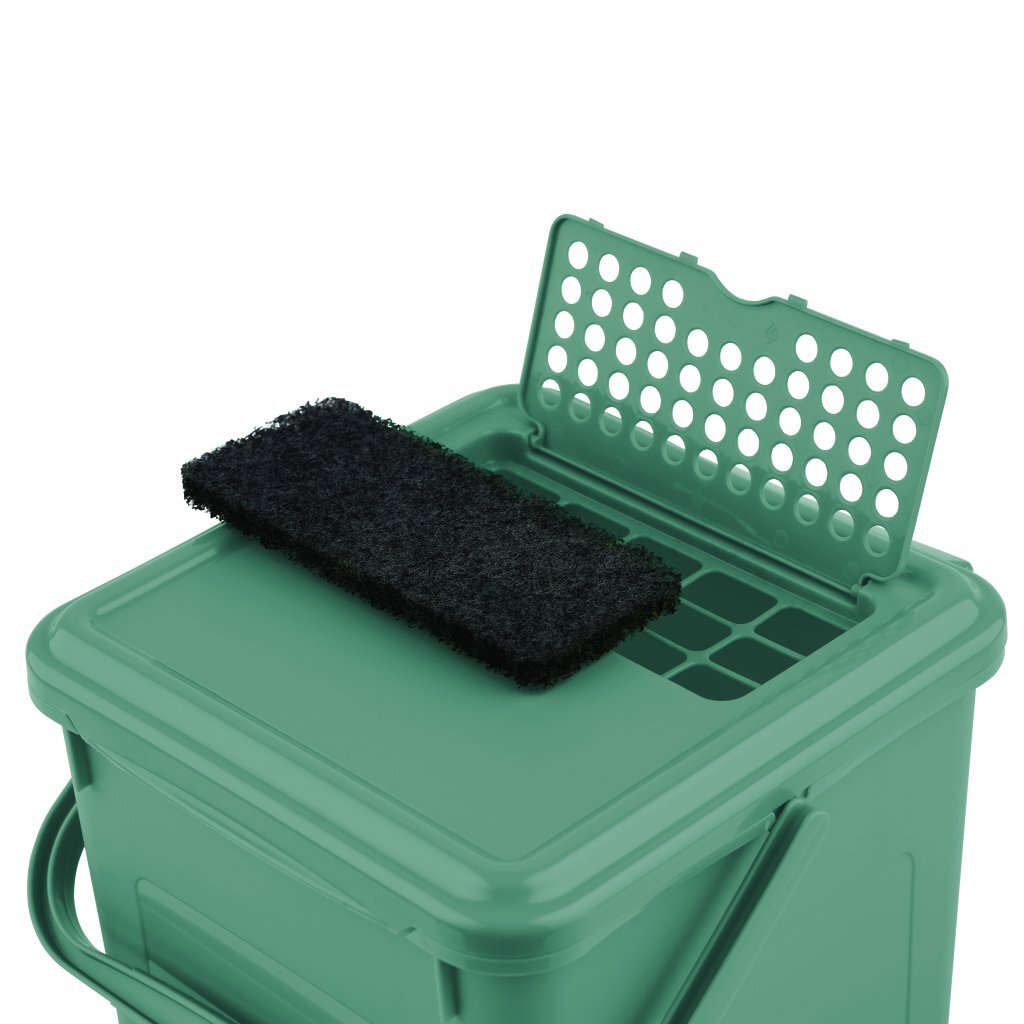 Rotho biokompostspand - organisk affaldsspand 8l - BPA fri - inklusive kulfilter - grøn.