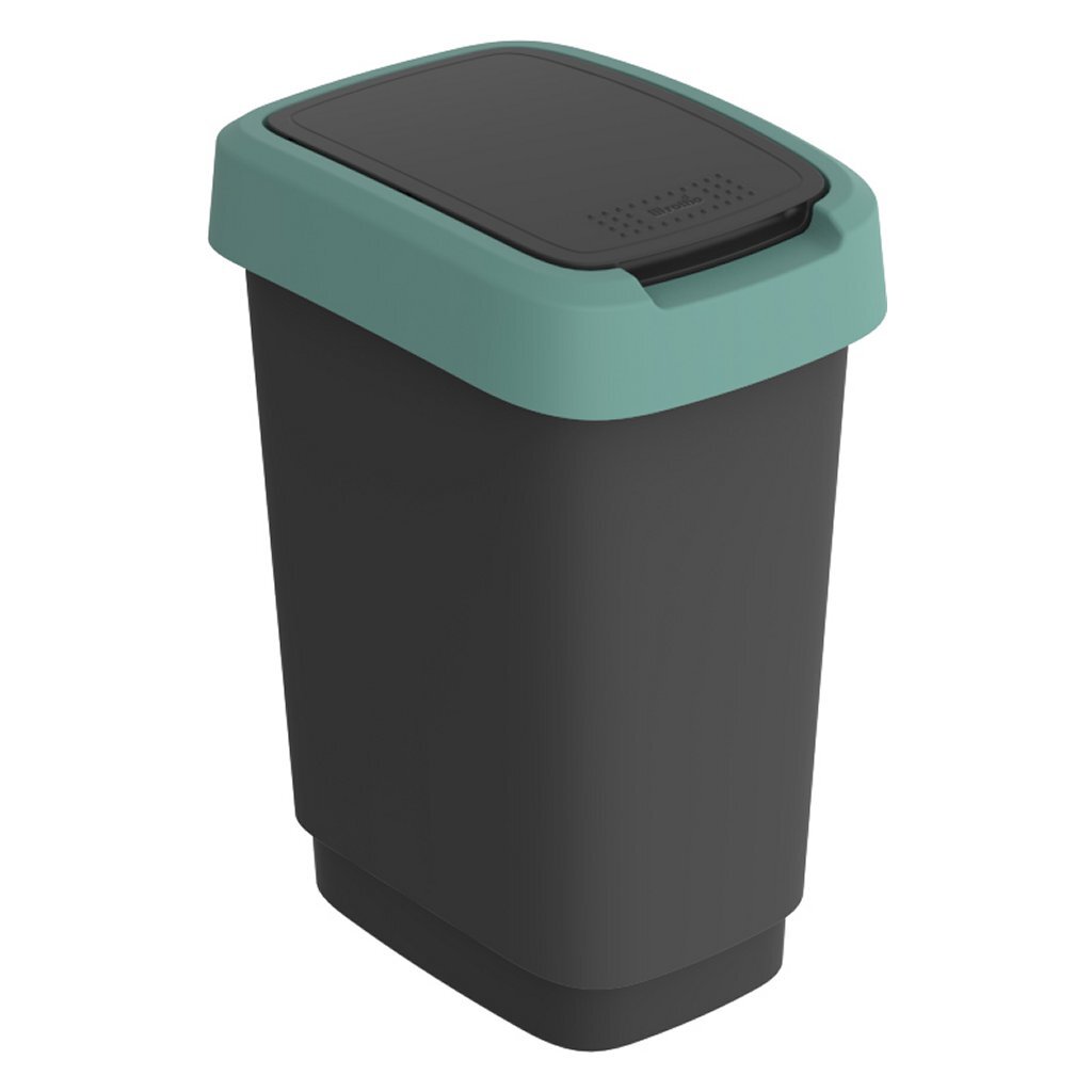 Rotho twist affaldsspand 10l mistelten grøn antracit