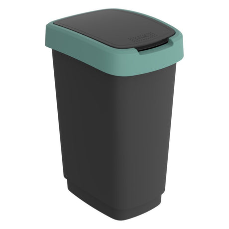 Rotho twist affaldsspand 25l mistelten grøn antracit