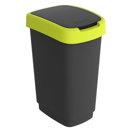Rotho twist affaldsspand 25l lime antracit