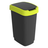 Rotho twist affaldsspand 25l lime antracit