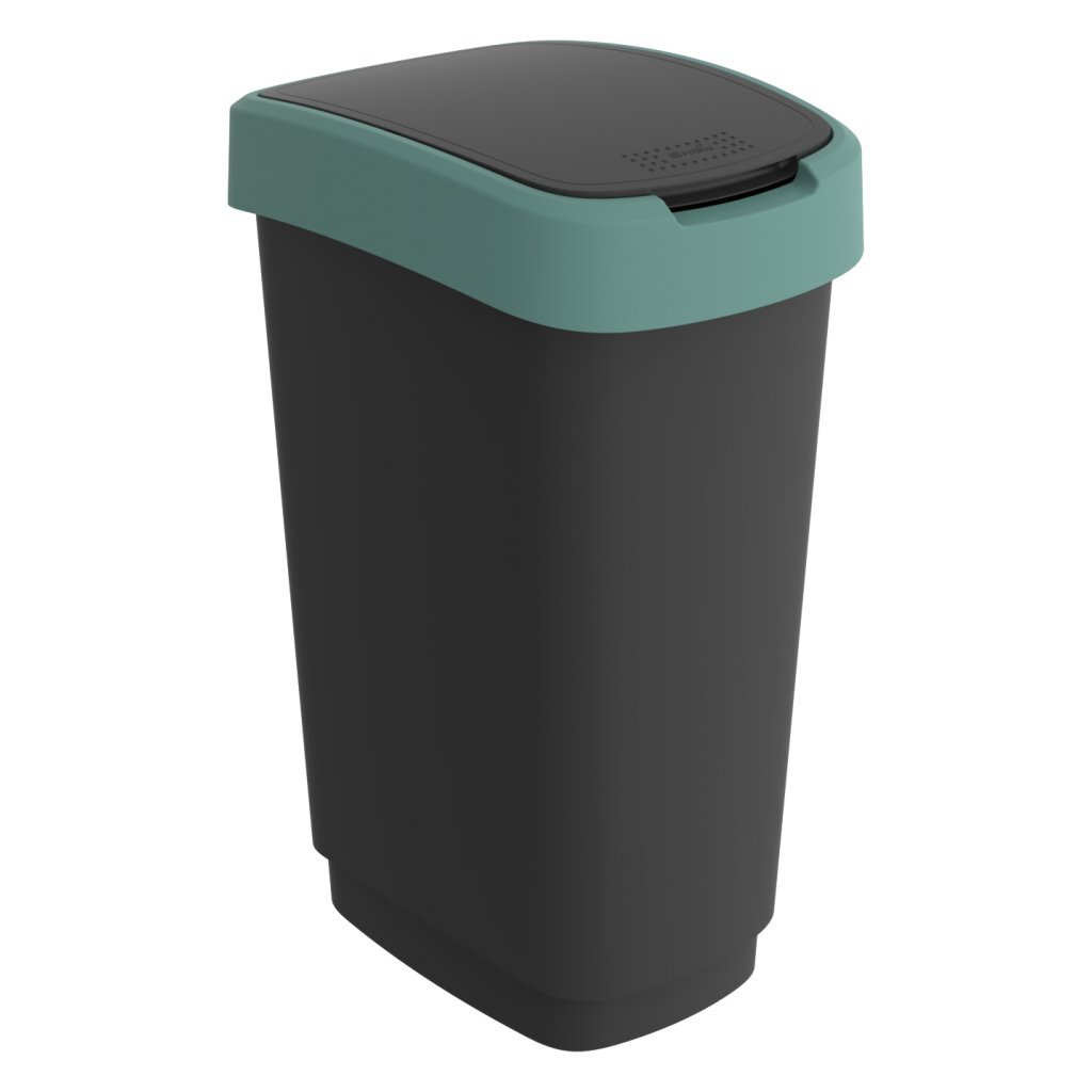 Rotho twist affaldsspand 50l mistelten grøn antracit