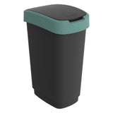 Rotho twist affaldsspand 50l mistelten grøn antracit