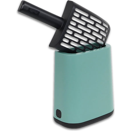 Rotho mypet rensesæt 16,2x9,1x29 cm - kattebakke - grøn antracit