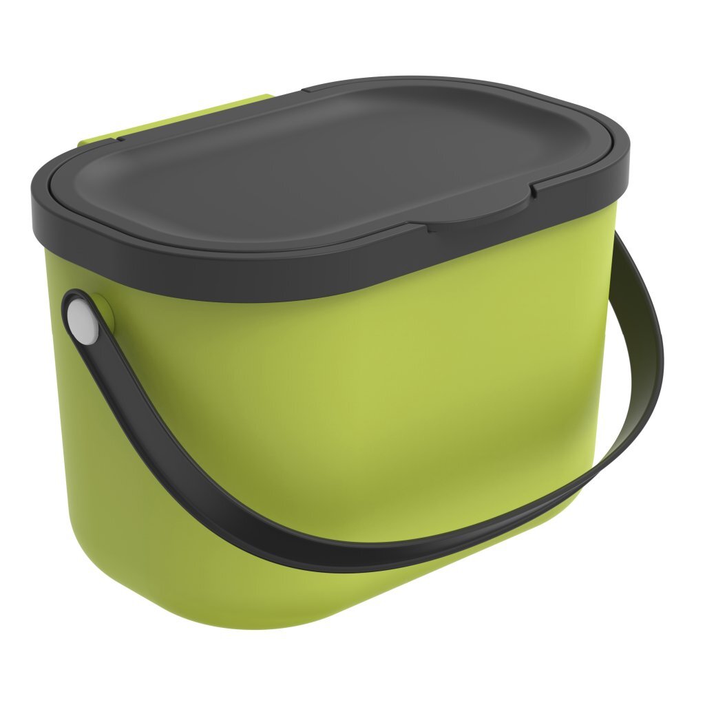 Rotho albula affaldsudskillere - organisk affaldsbeholder - 3,2 l - genbrugsmateriale - limegrøn