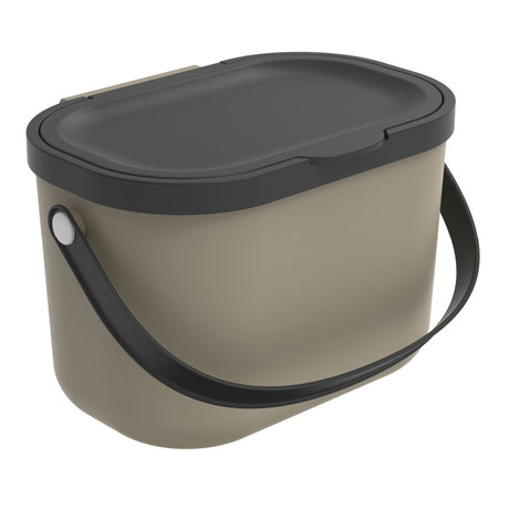 Rotho albula affaldsudskillere - organisk affaldsbeholder - 3,2 l - genbrugsmateriale - cappucino
