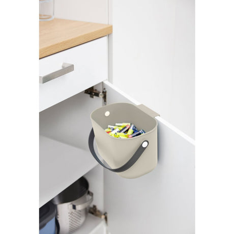 Rotho albula affaldsudskillere - organisk affaldsbeholder - 3,2 l - genbrugsmateriale - cappucino