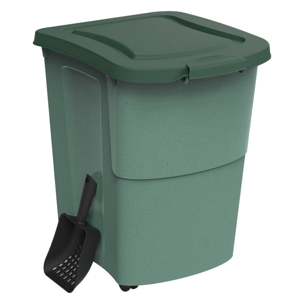 Rotho mypet madbeholder + ske 38l grøn