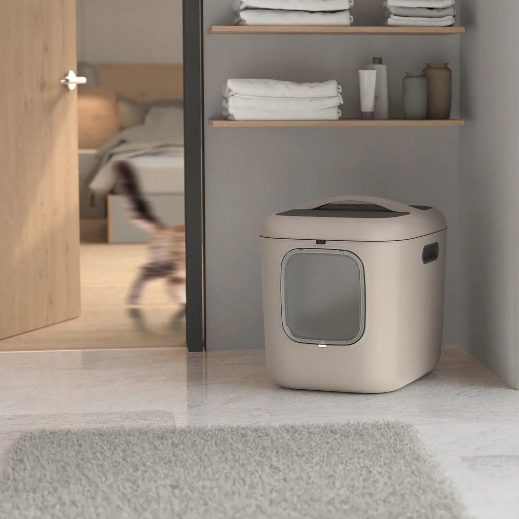 Rotho mypet biala xl kattebakke 61,4x49,2x57,6 cm beige