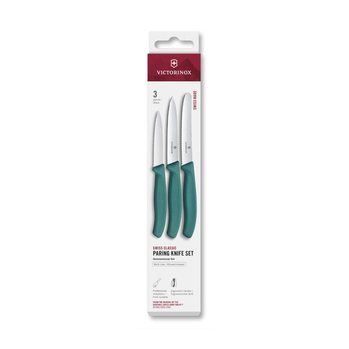 Victorinox skrællekniv sæt 3-delt grøn