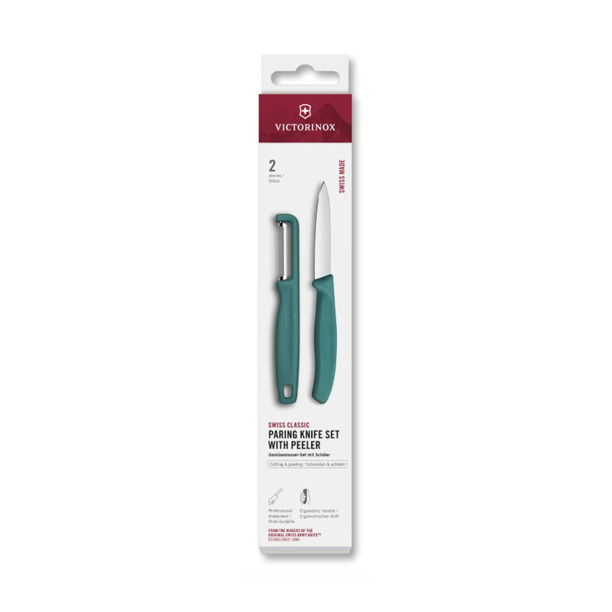 Victorinox skrællekniv + skræller grøn