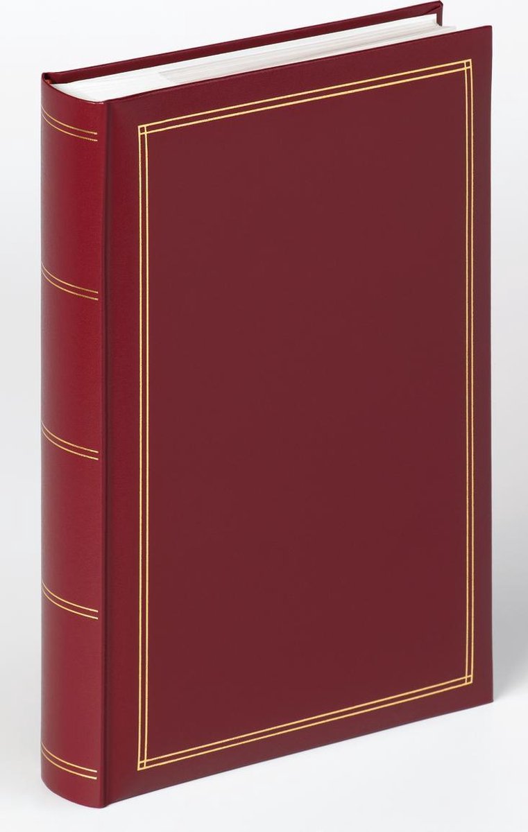 Walther me-140-r monza - memo lager album - størrelse 24 x 33 cm - 300 billeder 10 x 15 cm - rød