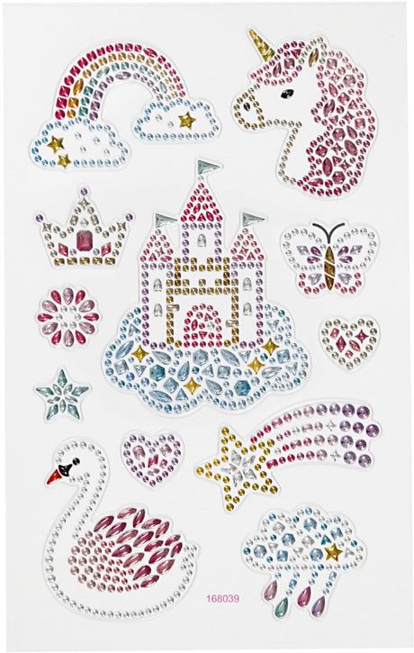 Creativ Company Diamant Stickers Unicorn, 1 ark