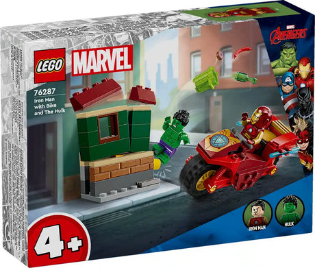 Lego Super Heroes 76287 Iron Man med motorcykel og Hulken