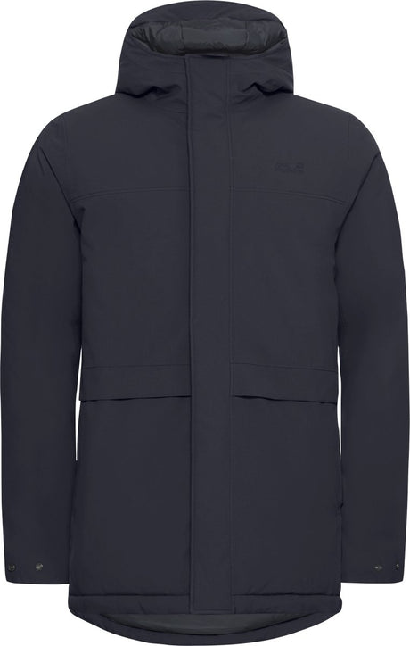 Jack wolfskin cold camp coat m herre udendørsjakke - mørk marineblå