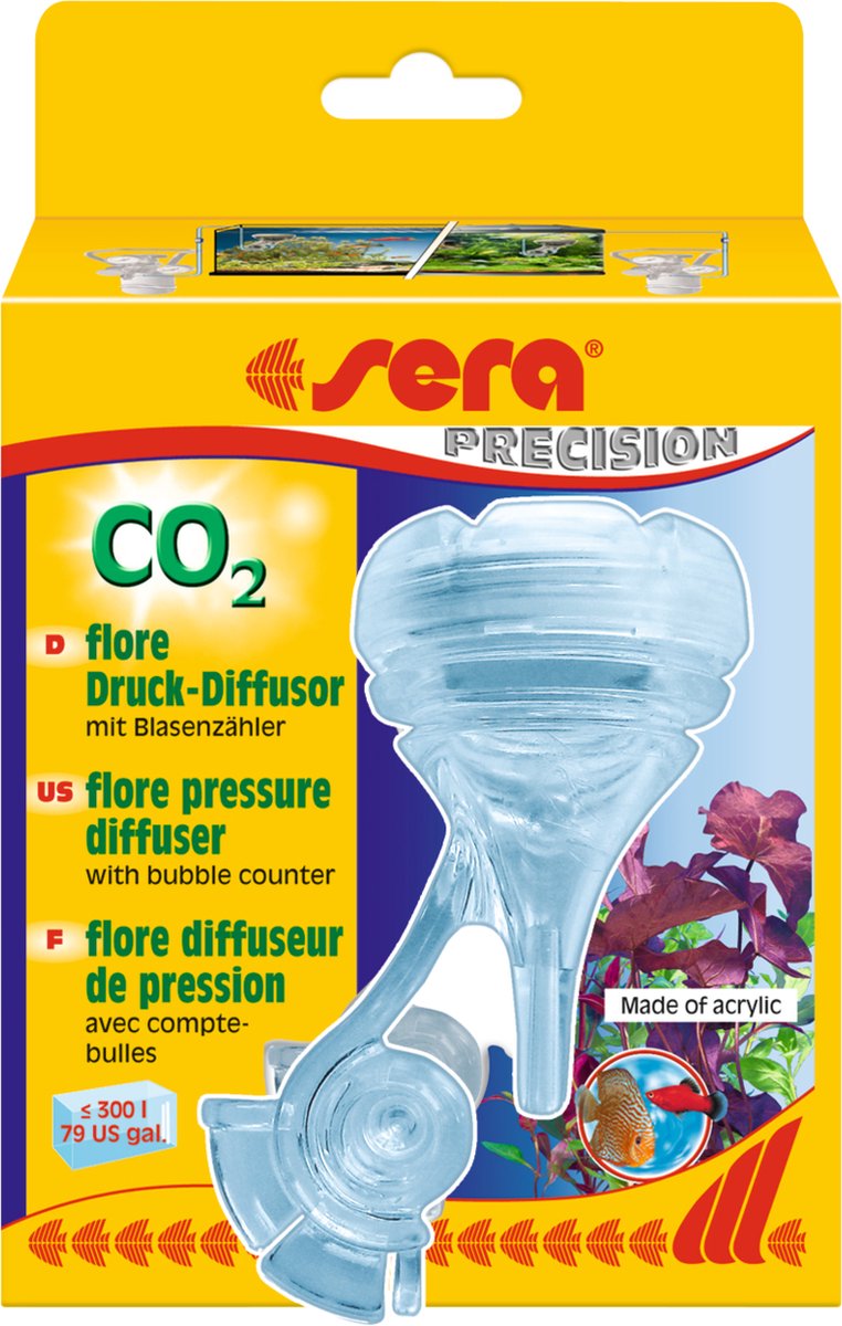 Sera flore co2 trykdiffusor