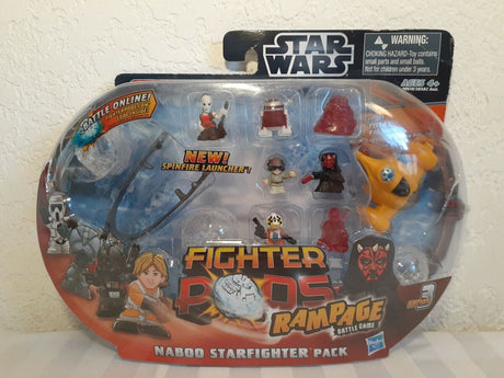 Hasbro star wars fighter pods rampage kampspil naboo starfighter.