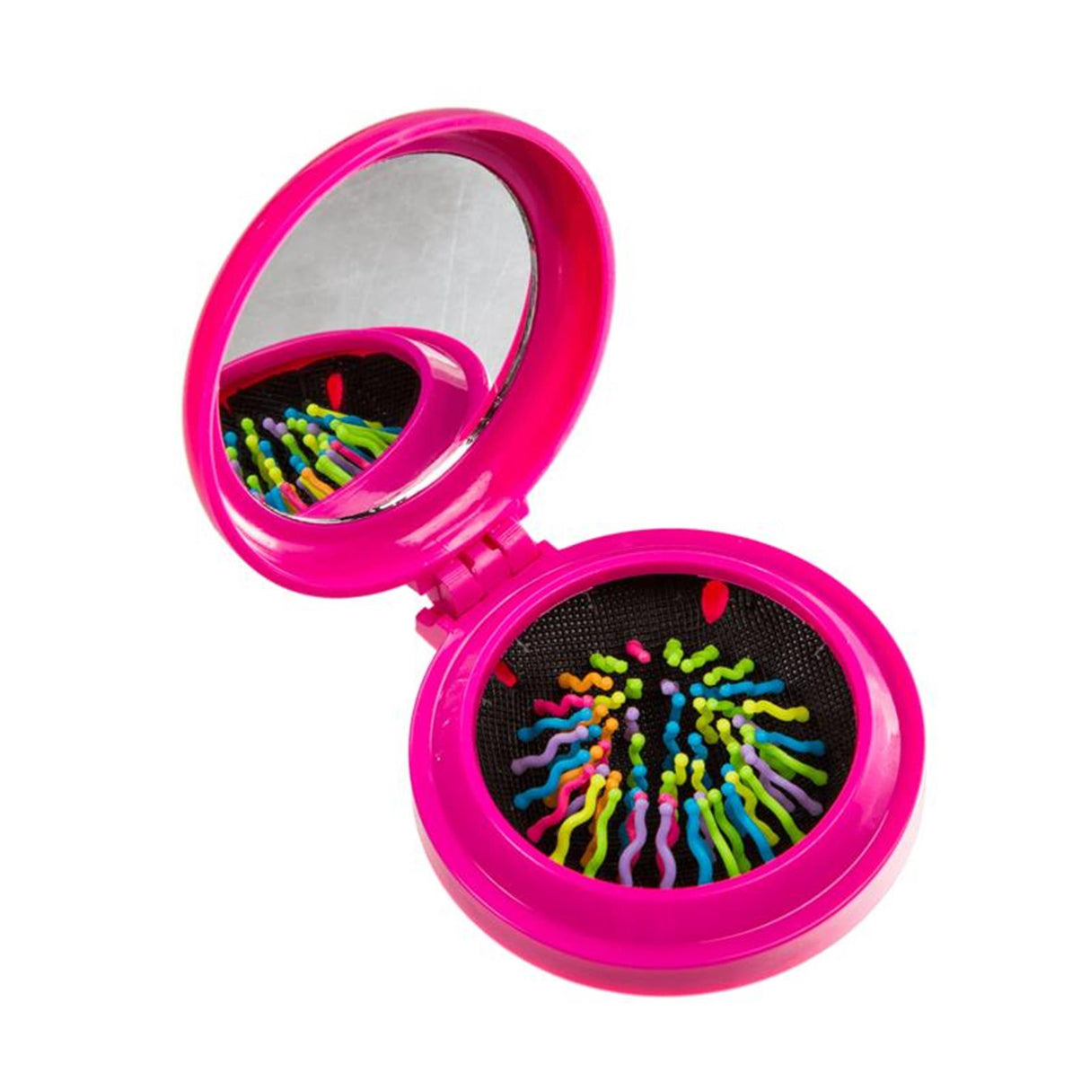 Ootb lommespejl med indbygget børste ã˜7cm